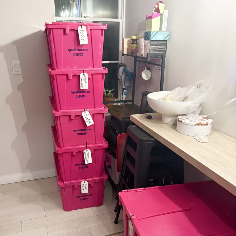 Ayoub says to clearly label all your boxes so you know where everything is.