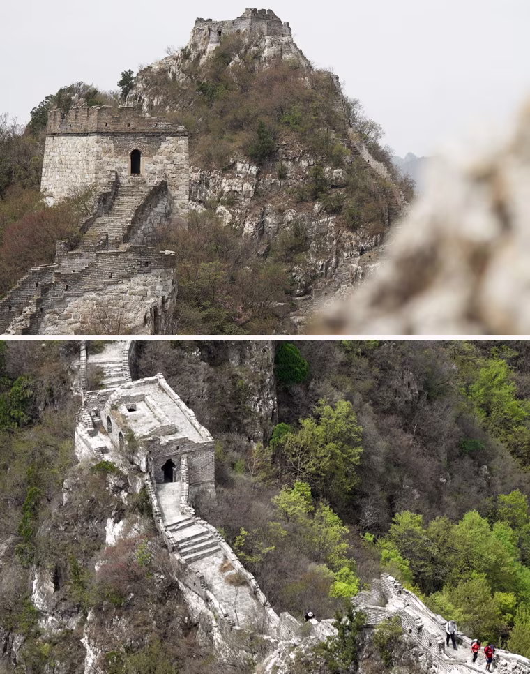 Jiankou is one of the most dangerous sections of the Great Wall, known for its steep, often unrestored terrain.