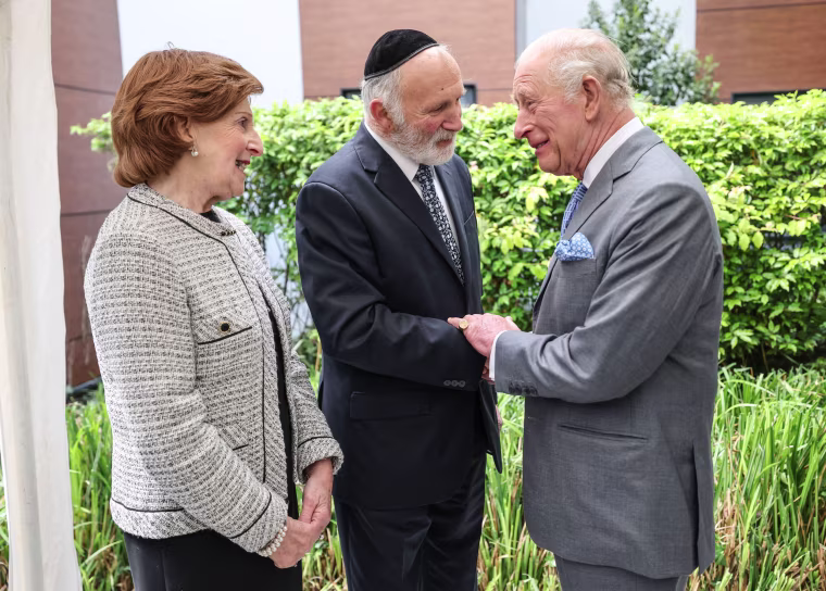 The King Visits The Jewish Community In Golders Green