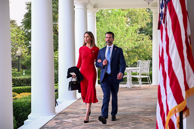 Donald Trump Jr., and Bettina Anderson