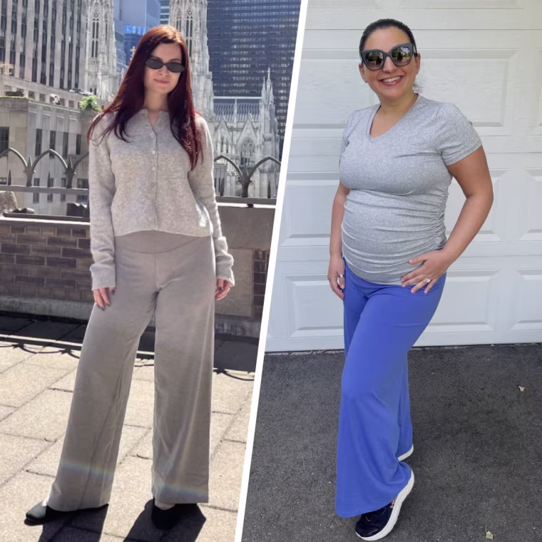 Old Navy PowerChill Fold-Over Wide-Leg Pants