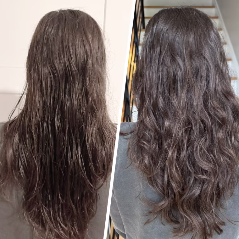 Before (left) and after (right)