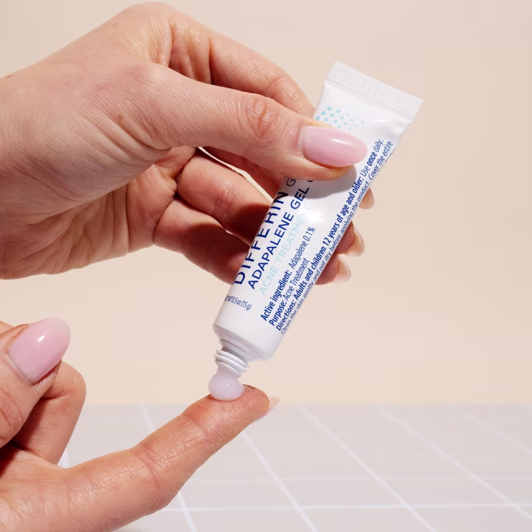 Godio has used Differin gel since high school to clear up multiple types of acne.