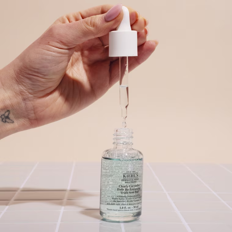 Kiehl's skincare products are good for sensitive skin, including this exfoliant that smooths and brightens breakouts and texture.