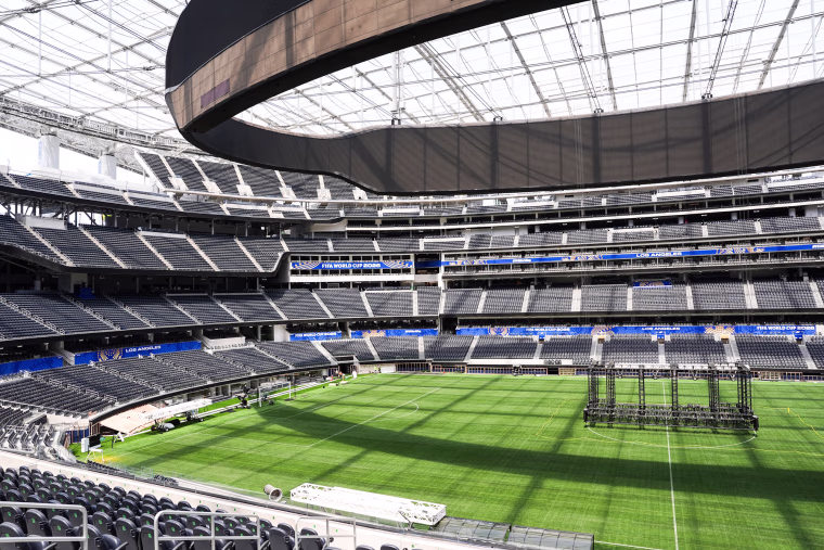The interior of SoFi Stadium