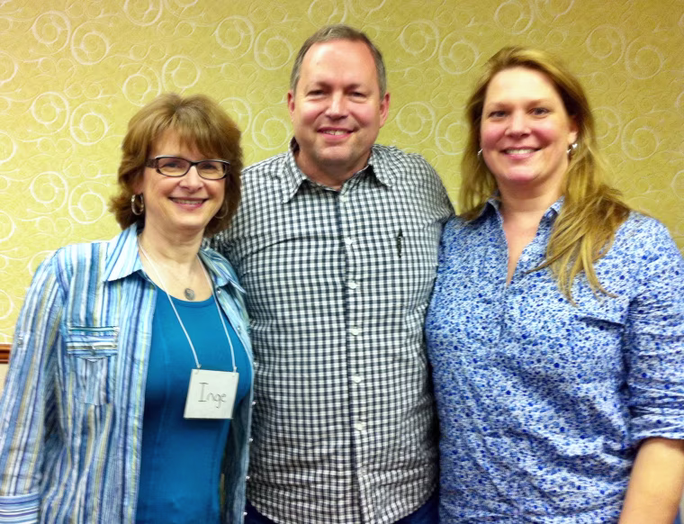 Former Real Love member Inge Jechart with Bauer and his wife, Donna.
