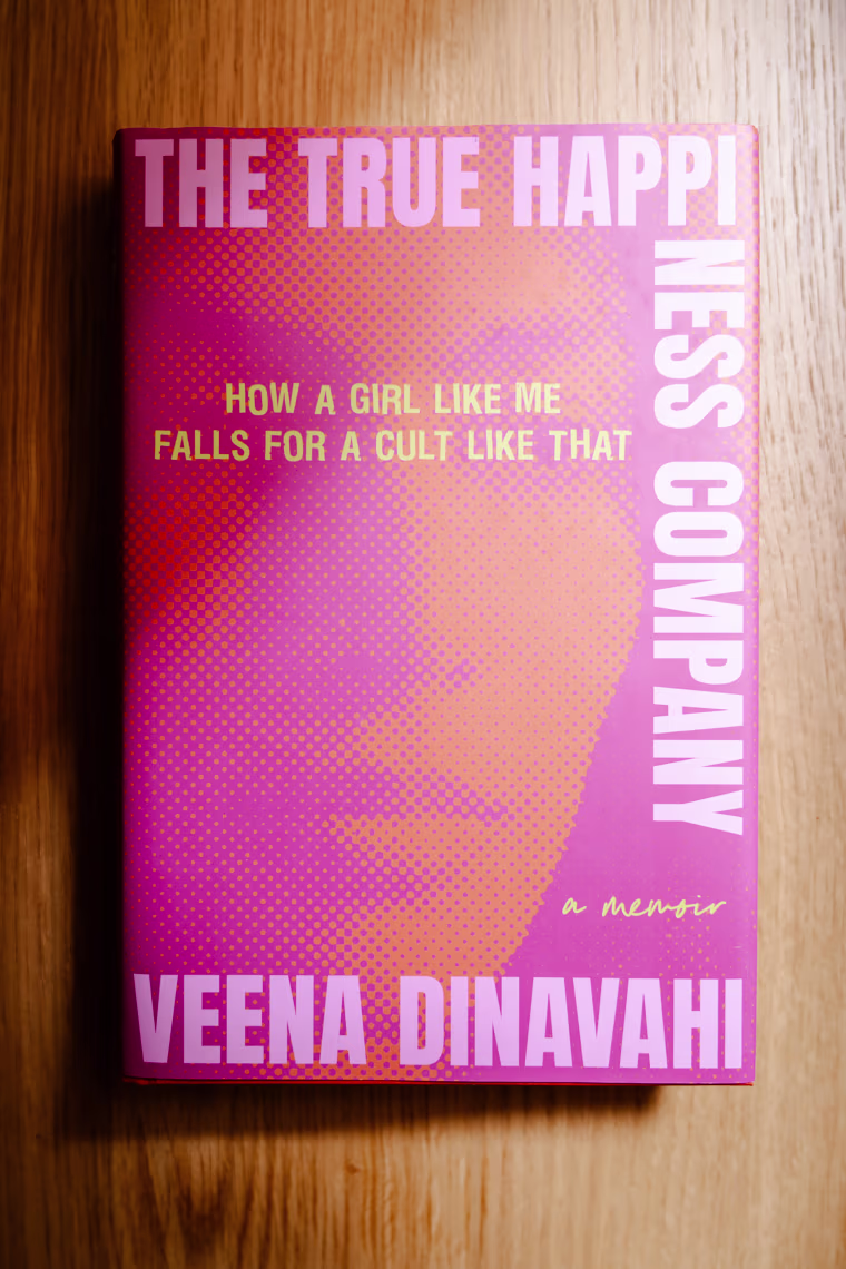 Veena's memoir, "The True Happiness Company," which details her time with Real Love.