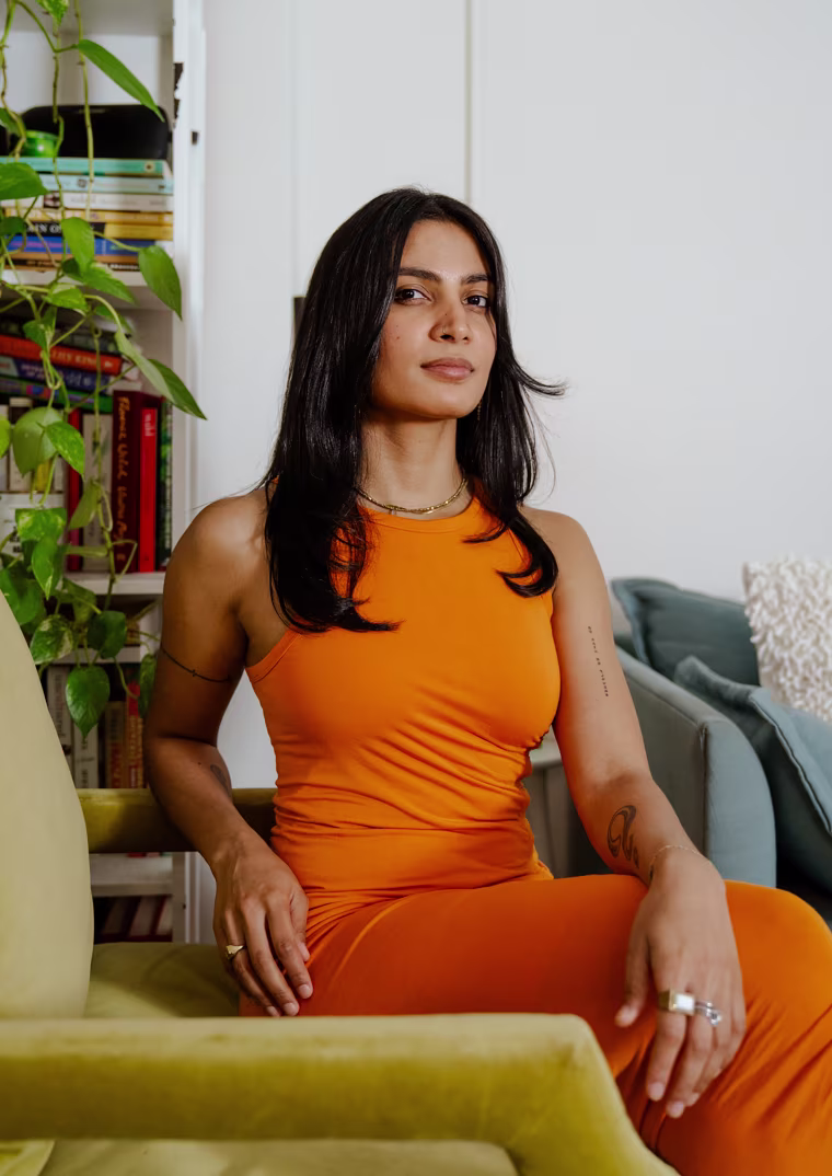 Veena Dinavahi at her home in New York City on May 21.