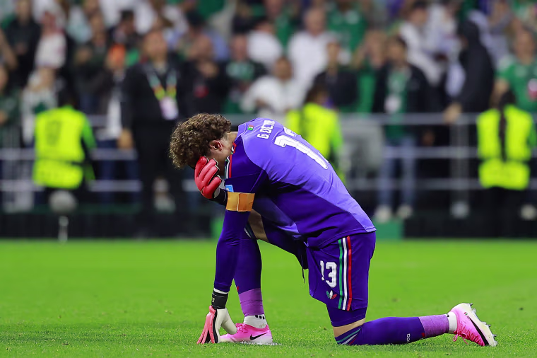 Guillermo Ochoa, Goalkeeper for Mexico reacts during the FIFA World Cup 2026 Group A match between Czechia and Mexico.