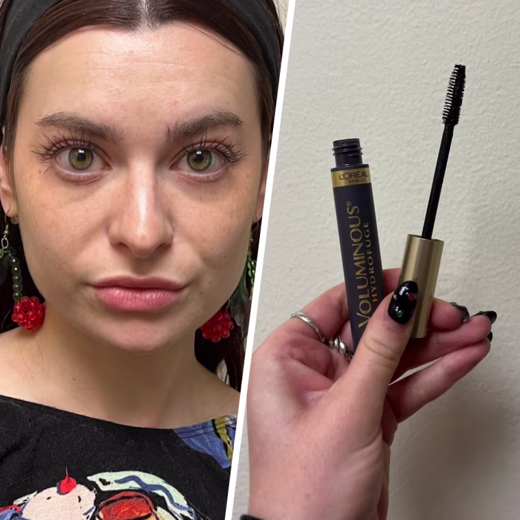 L'Oréal's Voluminous Waterproof Mascara features a brush with dense bristles to provide clump-free length.