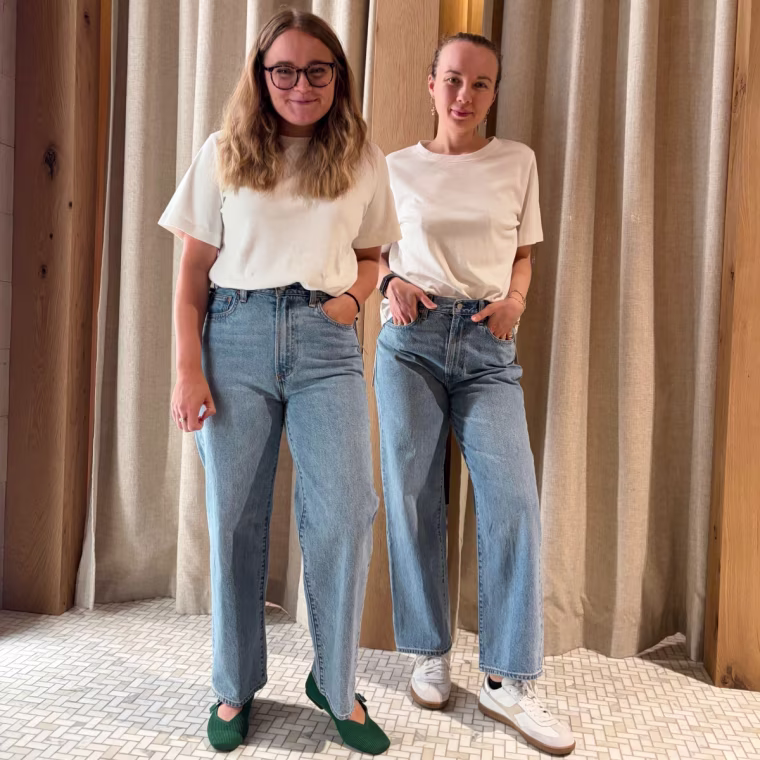 One editor instantly fell in love with Aritzia's Farrah jeans.