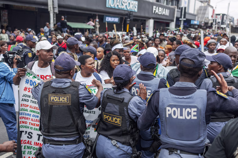 The nationwide protests cap weeks of demonstrations called by a loose coalition of minor political parties and small citizen-led vigilante groups, which set an unofficial June 30 deadline for foreigners without residency papers to leave.
