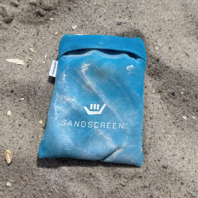 Brush off the sand before you leave the beach — the Shakalo Sandscreen really works.
