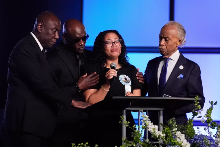 Christine Wonsley,Elmore Wonsley,Ben Crump,Al Sharpton