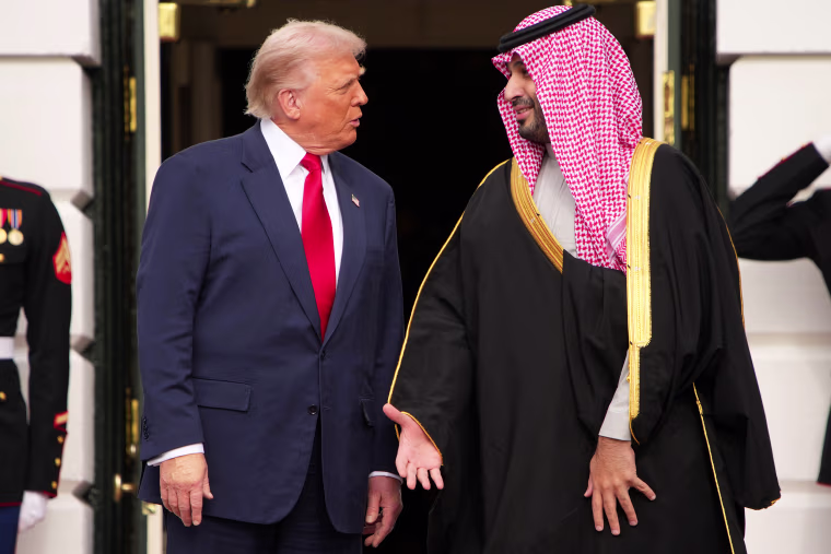 President Trump Meets With The Crown Prince And Prime Minister Of Saudi Arabia At The White House