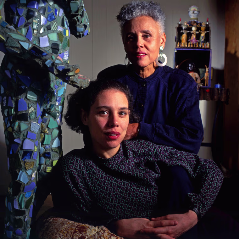 Mother Daughter Artists Portrait Session