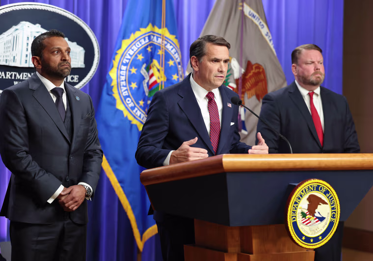 U.S. Department Of Justice Holds A Press Conference On Tuesday Afternoon