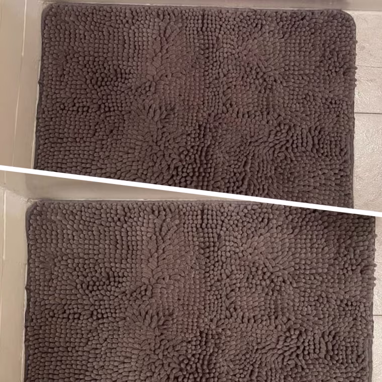 The Gorilla Grip bathmat after 20 minutes of drying time. 