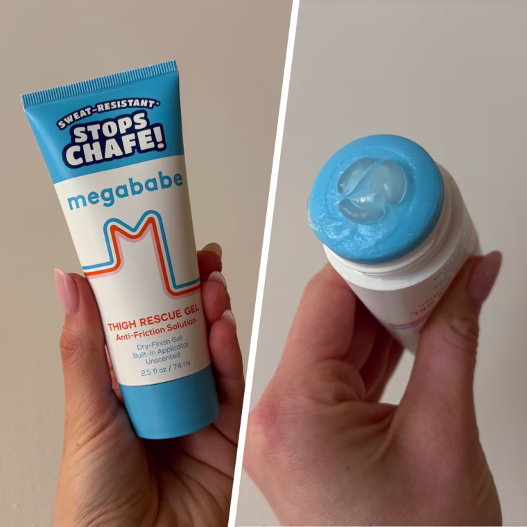 Stop chafe before it happens with Megababe's thigh rescue gel.