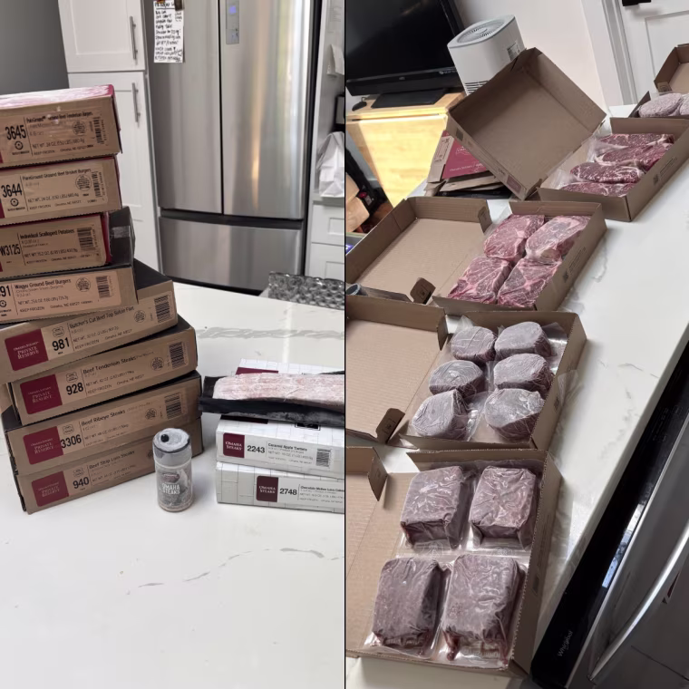 The inidividually-wrapped cuts made it easy to portion meals and fit everything into the freezer.