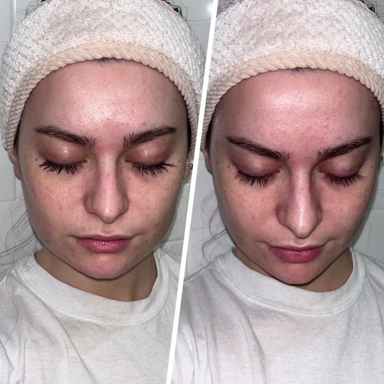 Lancôme Mascara Melter  Before (left) and after (right)