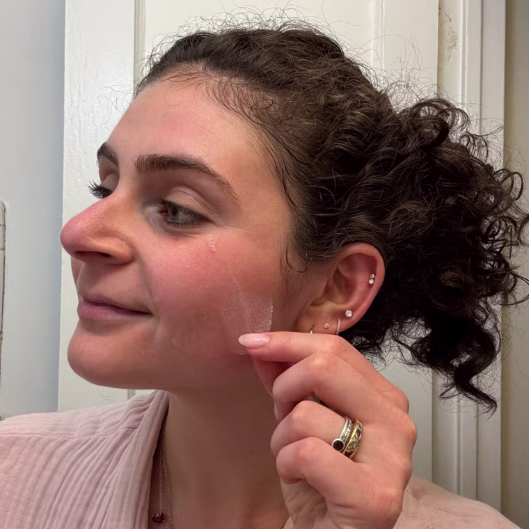 These toner pads act almost like small sheet masks; you can place them on different areas of your face to help the serum absorb.