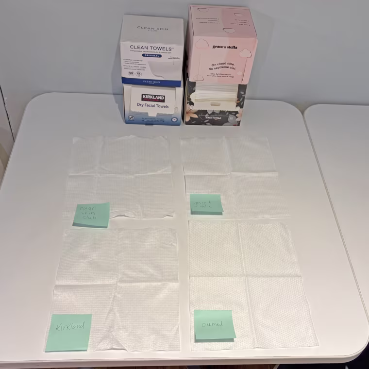 From left to right: Clean Skin Club, Grace & Stella, Kirkland, Ourmed