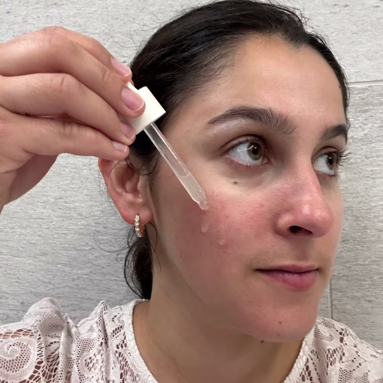 Anita Chomenko tries the Pacifica Glow Baby Booster Serum.
