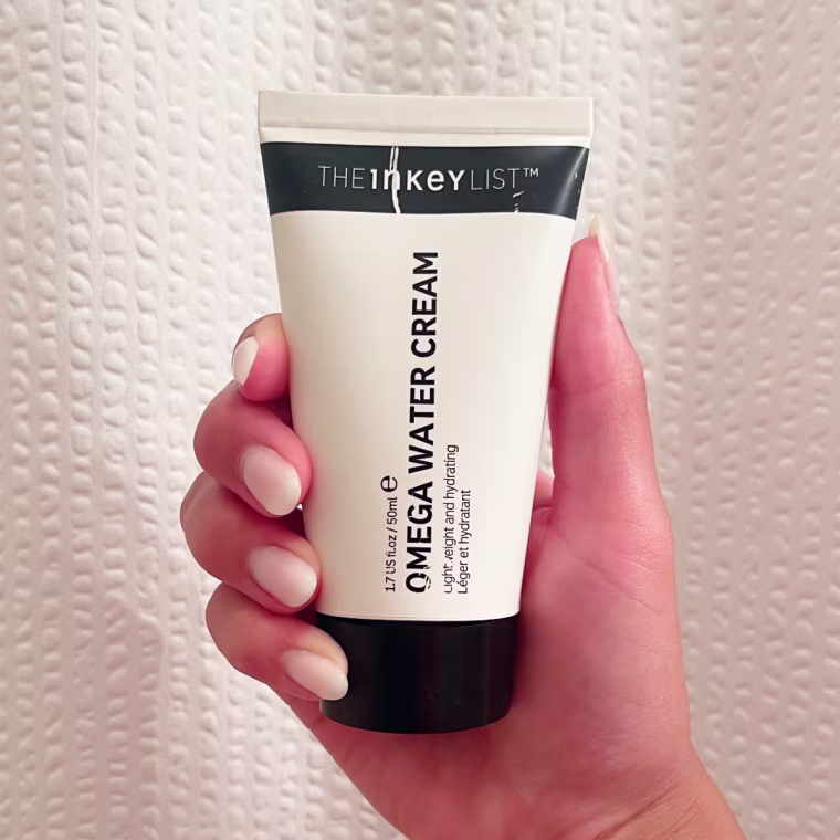 Jillian Ortiz uses The Inkey List Omega Water Cream