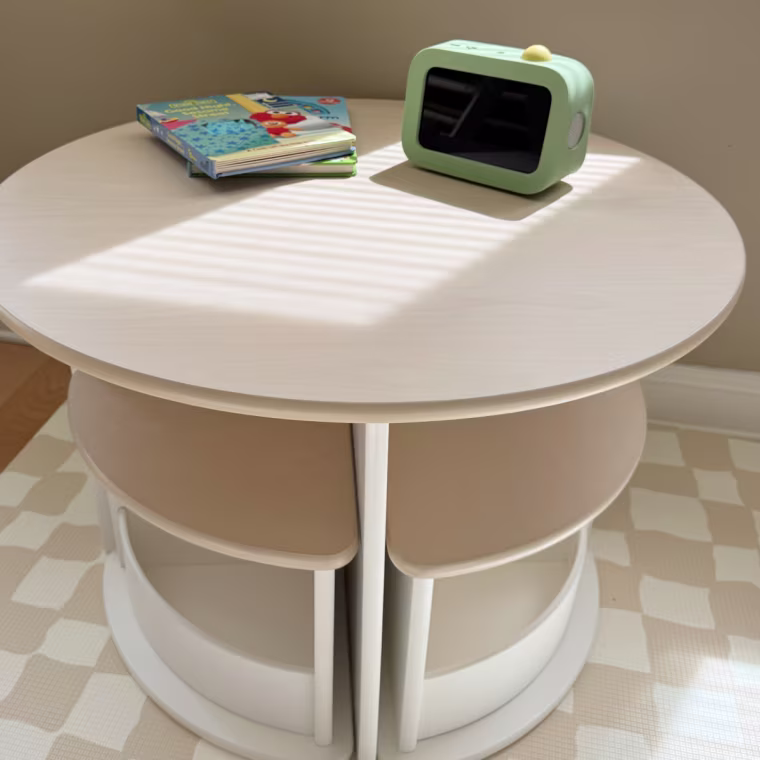 Scratch- and stain-resistant construction has already survived a summer's worth of markers.