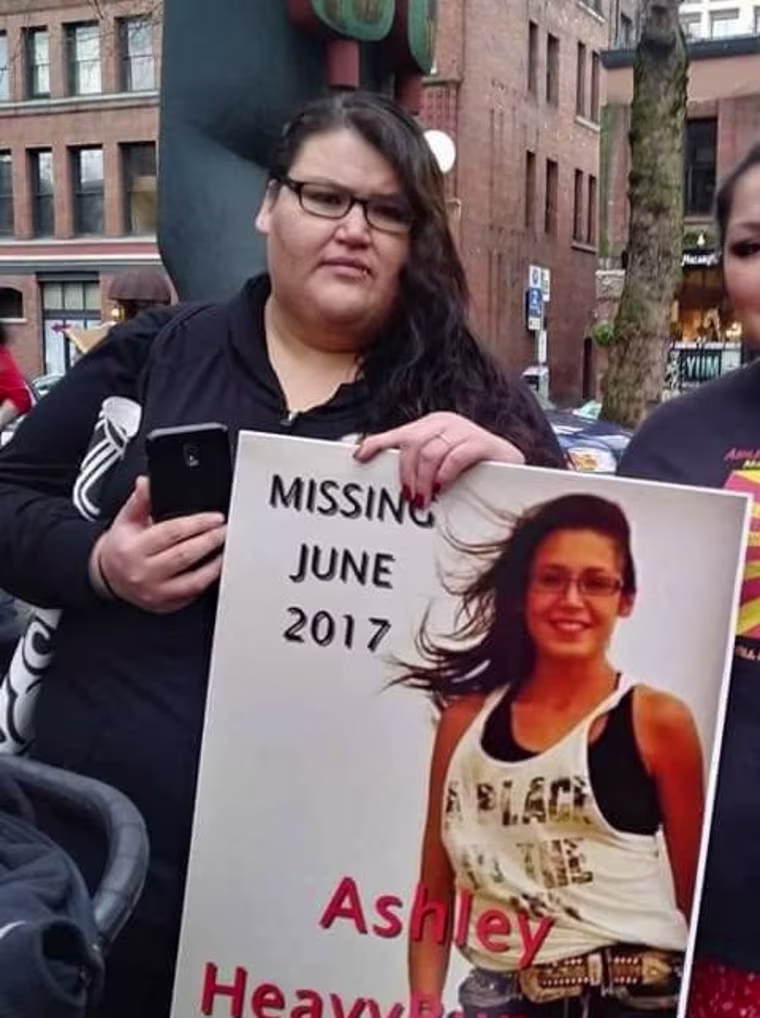 Kimberly marching for Ashley