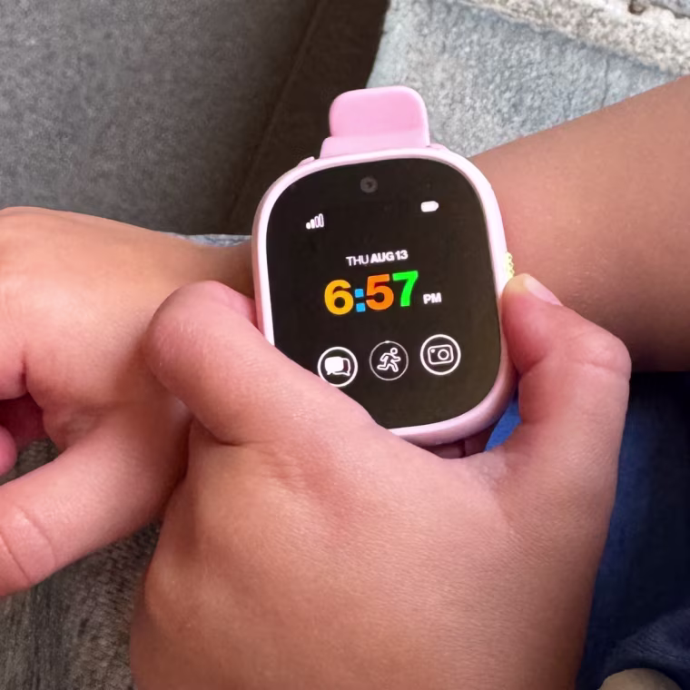 The Gizmo Watch 4 has real-time location tracking that's been accurate every time — no vague radius, no lag.