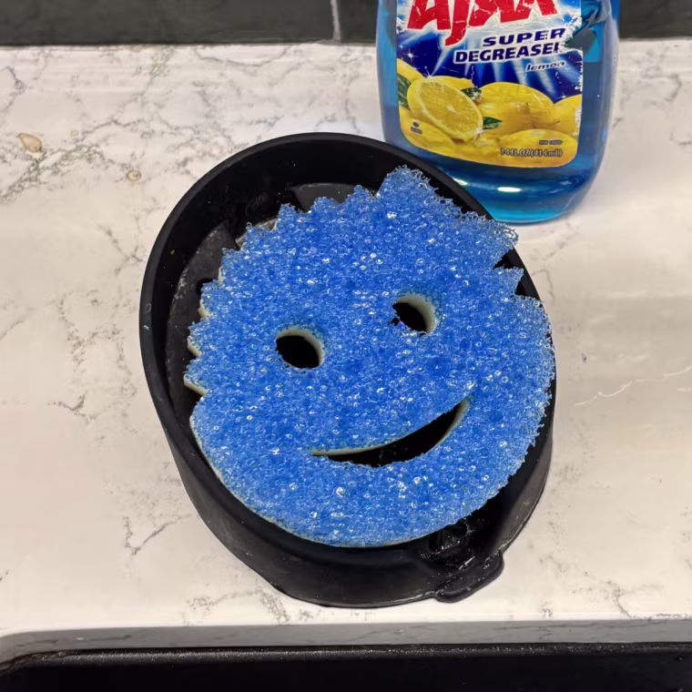 A closer look for the textured side of Scrub Daddy's Scrub Mommy sponge.