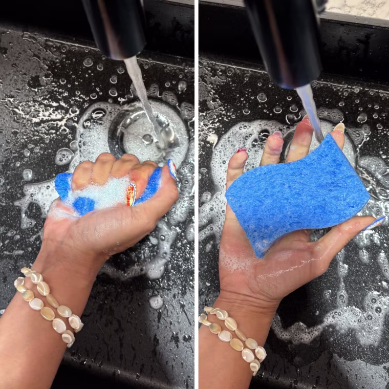 The Scotch-Brite Non-Scratch Scrub Sponge is ideal for everyday use.