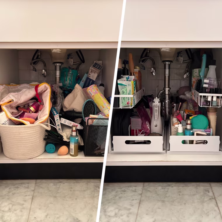 Before (left) and after (right)