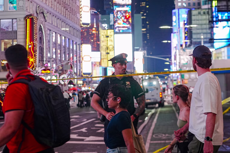 NYPD in Times Square.