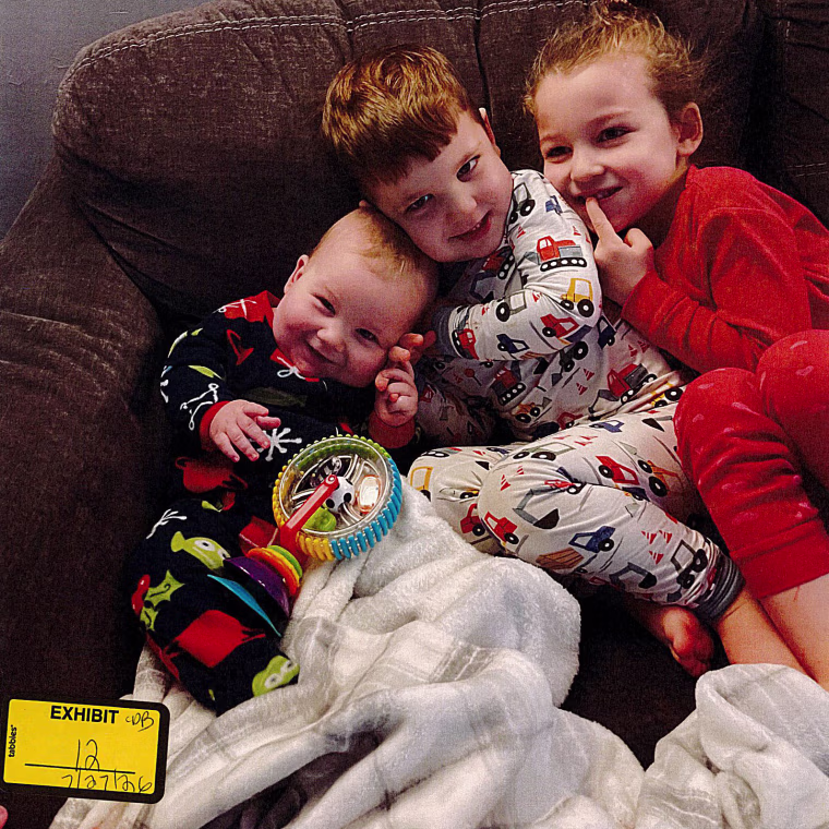 A photo of the Clancy children that was entered into evidence on July 27.