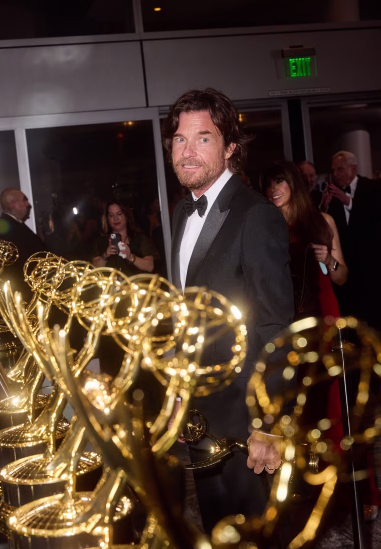 Jason Bateman waits to pick up his Emmy for "DTF St. Louis."