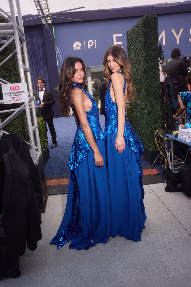Fiji Water girls getting ready before the show.