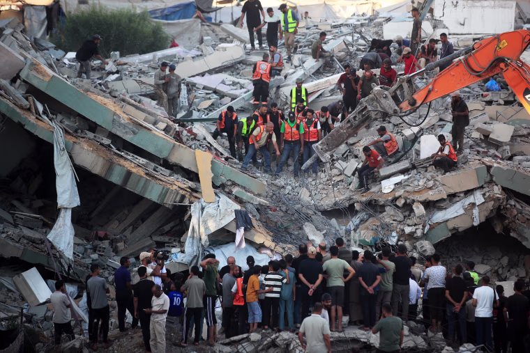 Aftermath of Israeli Airstrike In Gaza
