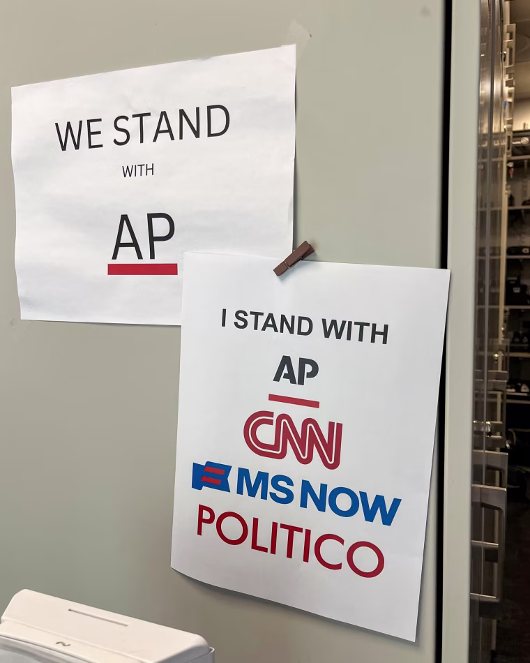 Put up today in the WH press quarters.