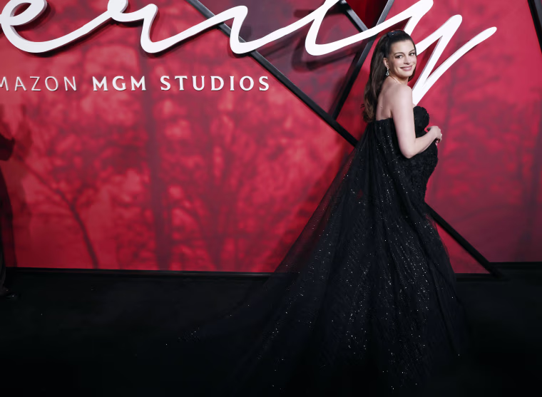 Anne Hathaway at the premiere of her new movie, "Verity," which comes to theaters Oct. 2.