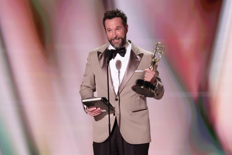 Noah Wyle accepts the Outstanding Lead Actor in a Drama Series Award for "The Pitt" onstage during the 78th Primetime Emmy Awards at Peacock Theater on September 14, 2026 in Los Angeles, California.