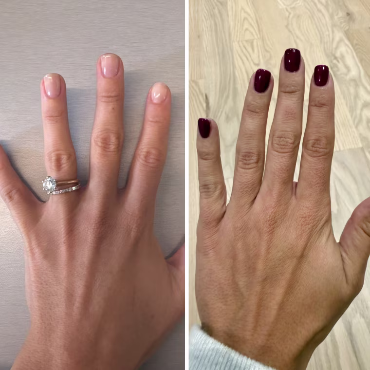 Essie Nail Art Studio Glass Nails Nail Polish in Crystal Ball (left) and Half Full (right)