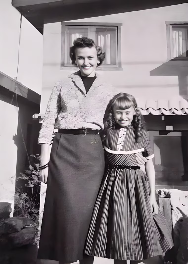 Julianne Jaillet with her mother