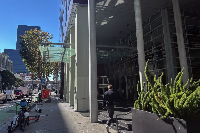 Anthropic's headquarters entrance.