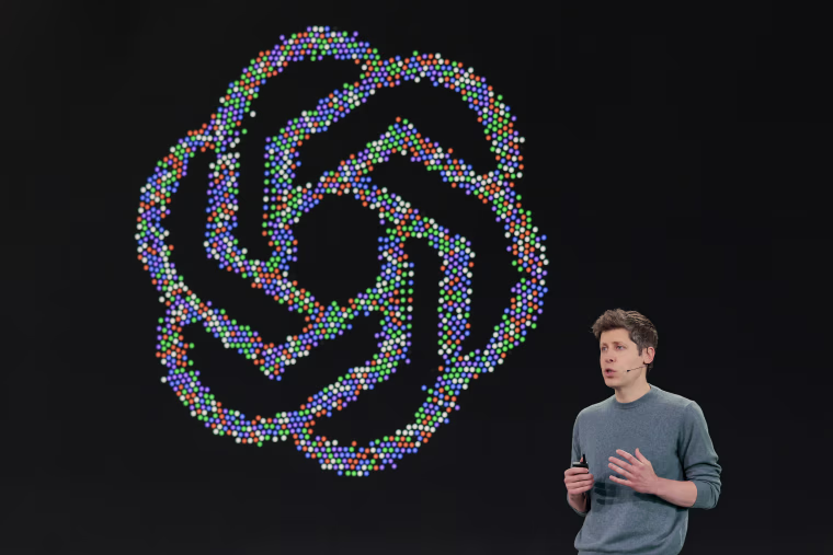 OpenAI CEO Sam Altman speaks.