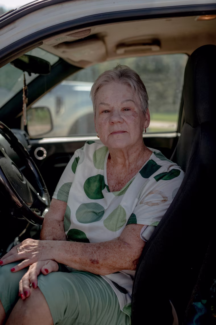 Bonnie Newsome, a retired school bus driver, said her Social Security check isn't enough to cover her bills and groceries.