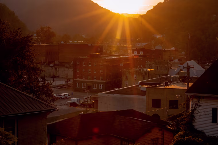 Downtown Logan, W.Va., is one of the declining coal mining communities where people have been struggling to meet new food stamp requirements.