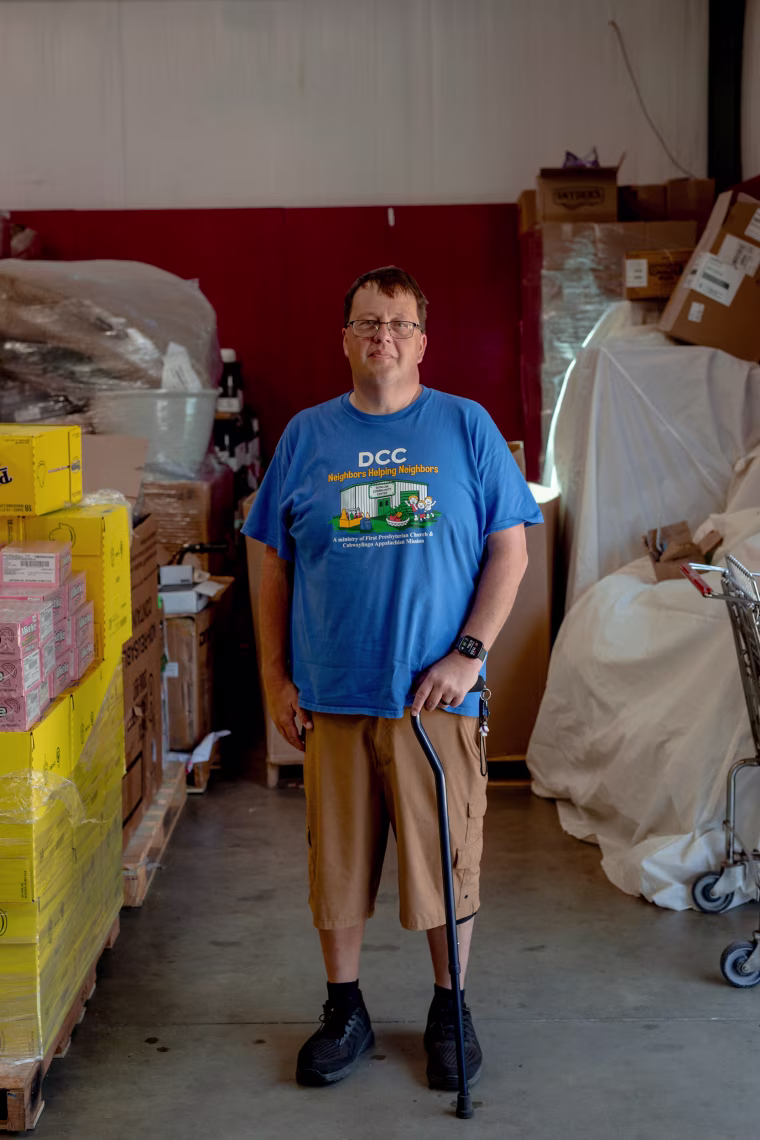 Bill Likens, director of community outreach for Cabwaylingo Presbyterian Chapel, grew up hungry in Dunlow. Now he works to make sure that doesn't happen to other kids. 